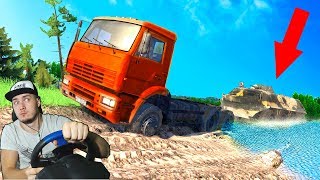 СПАСАЕМ БТР ИЗ БОЛОТА SPINTIRES + РУЛЬ