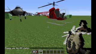 MCHeli Minecraft Mod. Review