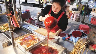 부산 BIFF 광장 대표 길거리음식 (떡볶이, 만두, 어묵, 김밥) / 부산 남포동