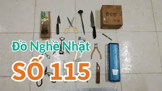 Đồ Nghề Nhật số 115 - dụng cụ nhật, Dao Đức, thước độ, kéo bướm, khui Ý, kìm Top, hộp gia vị...