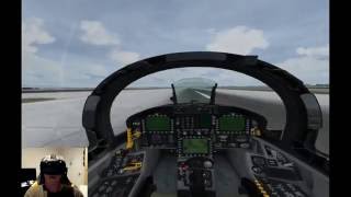 Aerofly FS2 on HTC Vive VR - F-18 in Las Vegas