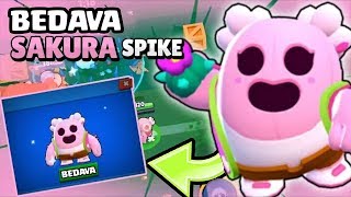 BEDAVA SAKURA SPİKE! SAKURA SPİKE ile MAÇLAR !!! - Brawl Stars