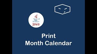 print month calendar in java