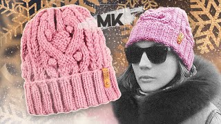 МОДНАЯ ШАПКА АРАНАМИ / Как связать женскую зимнюю шапку от А до Я