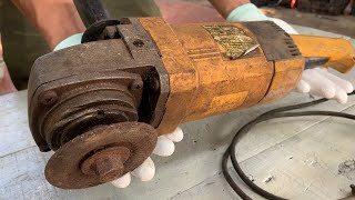 Restoration Old Rusty Big Cutter Machine 20 Years | Restore Dewalt Angle Grinder Electrical