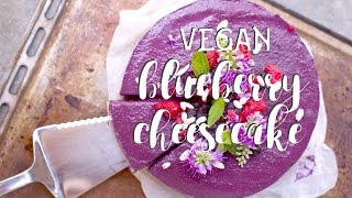FROZEN BLUEBERRY CHEESECAKE :: vegan, gluten & refined sugar free recipe