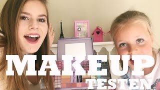 DIN(G)SDAG TEST - KINDER MAKE UP UITTESTEN OP MIJN ZUSJE