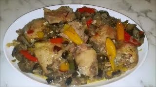 Eggplant & chicken = one pot meal