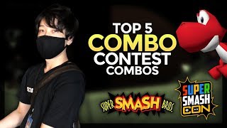 Top 5 Combo Contest Combos - Super Smash Con 2018 (ft. Prince, the 64 combo master)