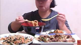 [Bulgogi&Japchae mukbang] 불고기& 잡채 & 우동 먹방~