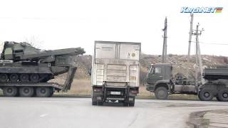 По Керчи следует колонна военной техники 29.11.2016