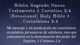 San Biblia 1 Coríntios 2,4 { Devocional }