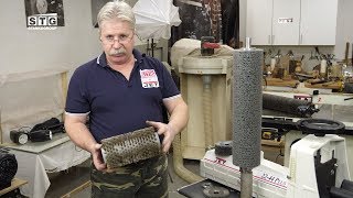 Браширование (искусственное старение) древесины на станках
