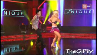 Belen Estevez y Waldir Felipa bailan Cumbia: El Tao Tao (HD) 03/09/2011