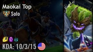 Maokai Top vs Jayce - Solo - NA Challenger Patch 6.10