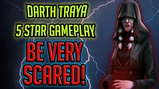 5 Star, G11 Darth Traya Gameplay Initial Impressions! | Star Wars: Galaxy of Heroes