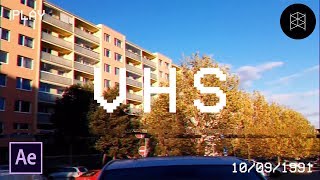 Как сделать эффект старой камеры VHS в Adobe After Effects.
