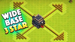 Clash of Clans - TH9 ANTI 3 STAR BASE DESTROYED! Town Hall 9 3 Star Clan War Attack on Wide Base