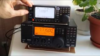 Icom IC-R75 & Yaesu VR-5000 (SSB) Ham radio band (40m)