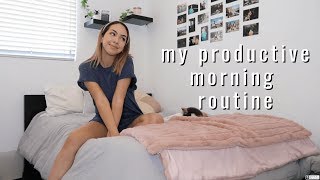 a real college morning routine (vlog)