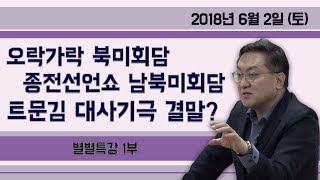 오락가락 북미회담 종전선언 쇼 남북미 회담 「트문김」 대 사기극 결말은? [별별특강] ① (2018.06.02) 1부