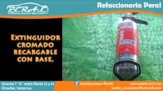Extinguidor cromado 1/2 Kilo recargable