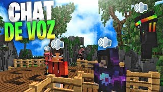 EL CHAT DE  VOZ LLEGO A MINECRAFT