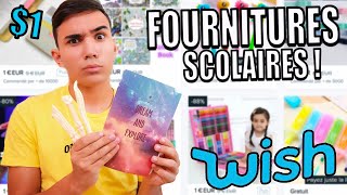 JE TESTE DES FOURNITURES SCOLAIRES WISH ?!! JustJonathan