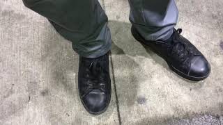 Pumping Gas And Scraping FootCruiser’s Adidas Stan Smith Shoes