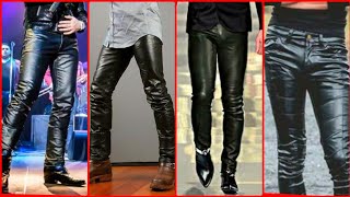 Men in Leather Pants Beautiful and Stylish collection