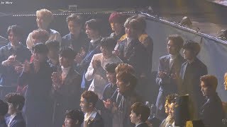 180125 NCT127,뉴이스트,세븐틴 엑소,태민수상 이특 대리수상소감 리액션 [전체] 직캠 Fancam (2018 서울가요대상) by Mera