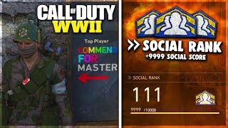 COD WW2 UNLIMITED SOCIAL SCORE XP GLITCH! & AFK Social Score Method COD WWII (Social Score WW2)