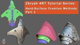 Zbrush 4R7 Tutorial-Hard Surface Creation Methods Part 1