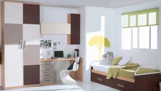 MUEBLES JUVENILES| DORMITORIOS JUVENILES| CAMAS COMPACTAS, CAMAS NIDO, HABITACIONES PARA NIÑAS