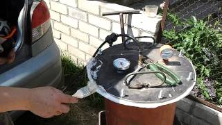Испытание герметичности автоклава (tightness test of the autoclave)
