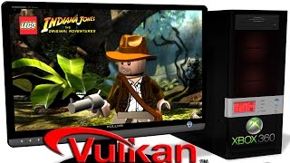 Xenia Xbox 360 Emulator - Lego Indiana Jones (2008). Ingame. Vulkan api. Test #2