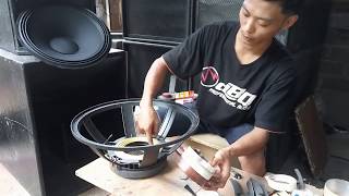 TUTORIAL PASANG DAUN SPUL SPEAKER 18 INCH JKB 18 PZ LENGKAP