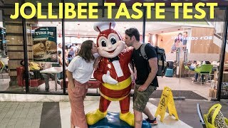 JOLLIBEE TASTE TEST - FOREIGNERS TRYING JOLLIBEE FOR FIRST TIME - JOLLIBEE VS. MCDONALDS