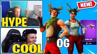 Streamers React to *RARE* CANDY AXE & RED NOSED RAIDER *OG* SKIN BACK to Fortnite!!
