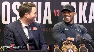 ANTHONY JOSHUA'S FULL POST FIGHT PRESS CONFERENCE - JOSHUA VS TAKAM VIDEO