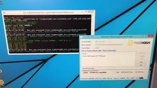 CPU mining with nicehash