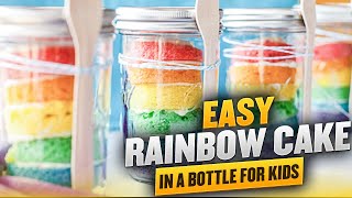 Rainbow Cake in a Bottle Recipe