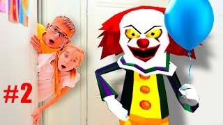 СОСЕД ГРЕННИ СТРАШНЫЙ КЛОУН Делаем Сразу 2 Концовки Против Clown Neighbor Granny Escape
