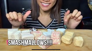 ASMR smashmallows - squishy chewing sounds- ASMR BON808