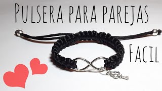 Pulsera para parejas facil