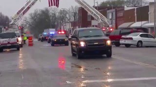 Chief Tony Wiseley 1966 - 2016 Last call  End of Watch  Procession. Police Officer LEO