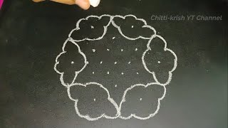 Simple And Easy Rangoli Designs With Dots | Chukkala Muggulu | Kolam Latest | Daily Muggulu