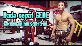 Cara cepat Membentuk otot Dada di tempat fitness / Otan GJ
