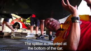 Splitter explained Coronel for a racecar FIA WTCC 2015