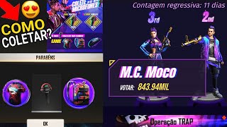 COMEÇOU! VOTE NO SEU TRAPPER FAVORITO, COLETE TOKENS MICROFONE, E GANHE RECOMPENSAS RARAS FREE FIRE